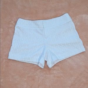 AB Studio White Eyelet Shorts Size2 Like New